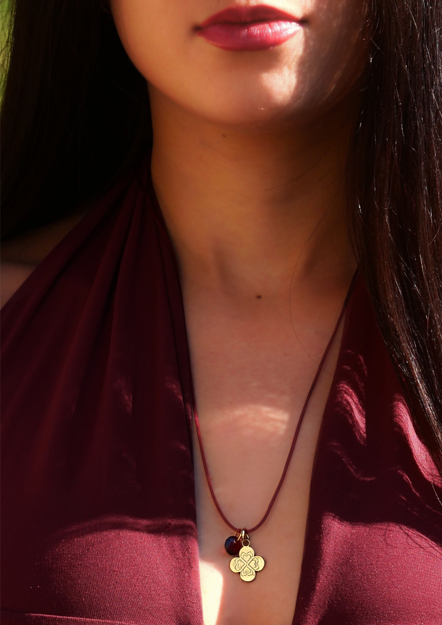 Collier - Trèfle Romance