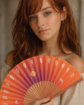 Éventail Soleil - Orange Tropical